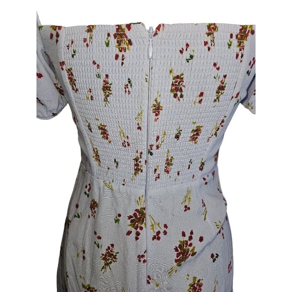 Aritzia Sunday Best Rachel Sweetheart Neckline Floral Mini Dress Women Size XS - Picture 3 of 12